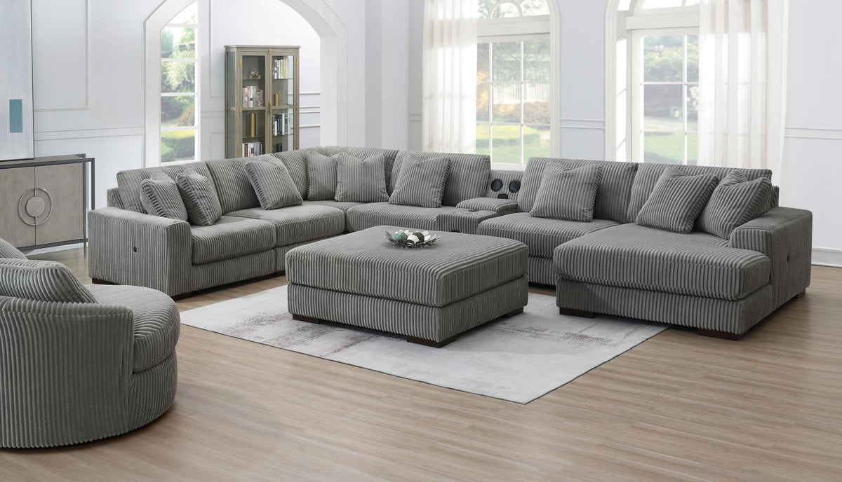 Gray Ottoman