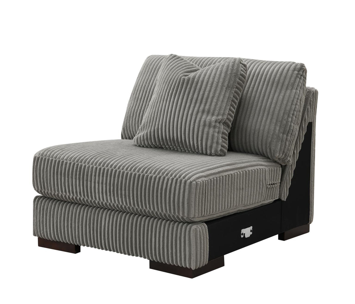 Gray Armless Chair