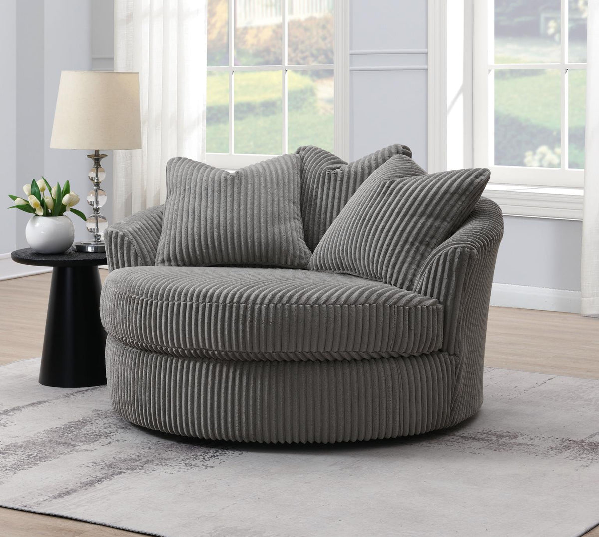 Gray Swivel Chair