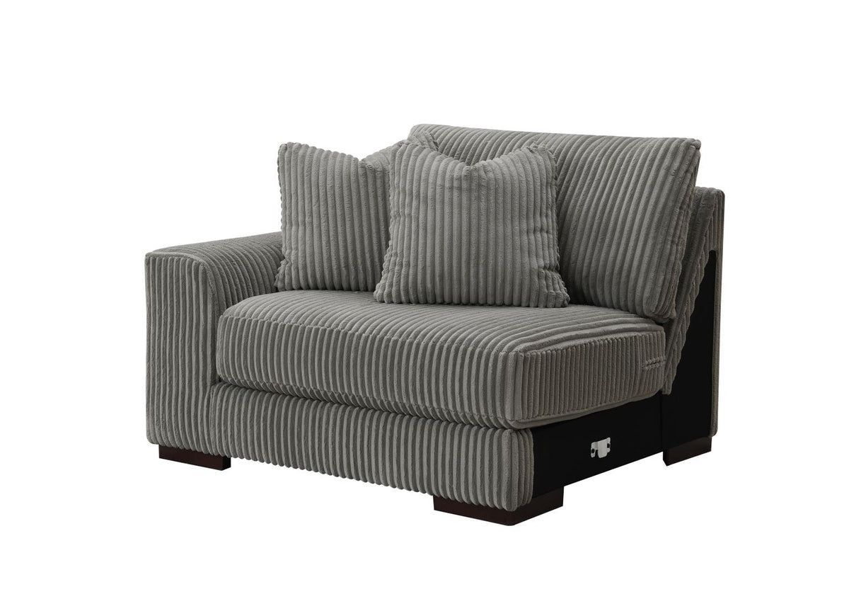 Gray Left Chair with USB-C Charger