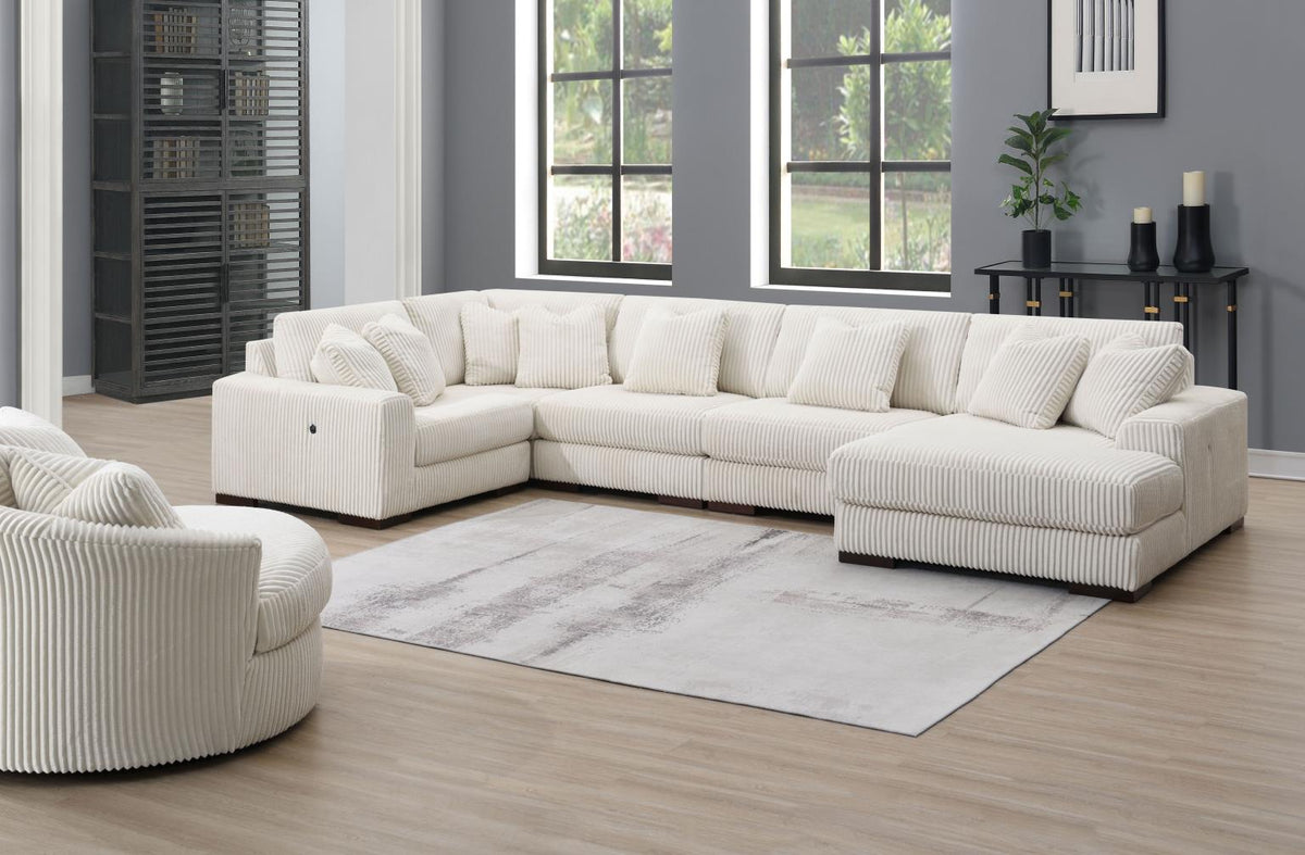 6-Piece Living Room Set Chaise U244