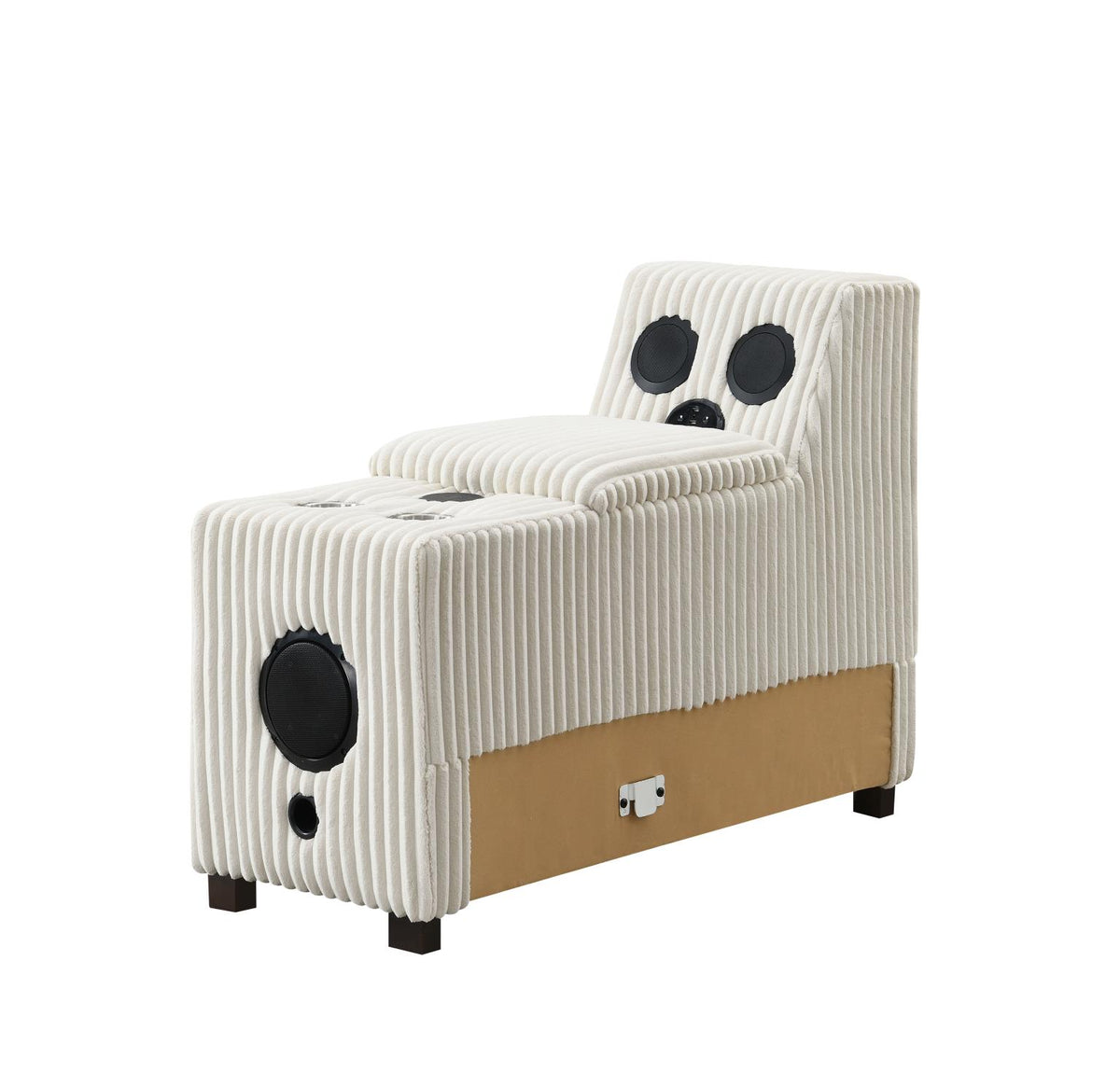 Ivory Console with Speaker & Wireless Charge