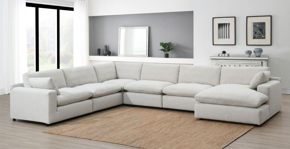 Linen Oversize Ottoman