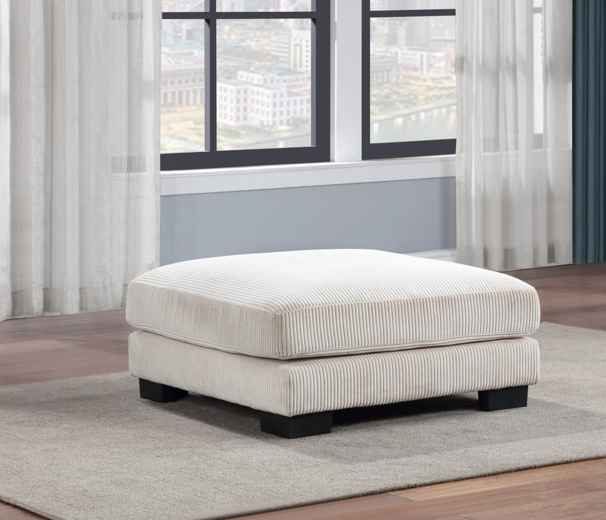 Beige Ottoman