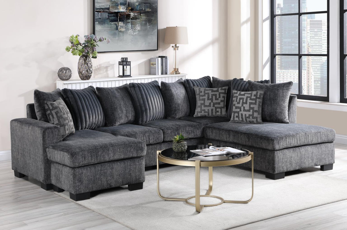 Charcoal 3-Piece Sectional