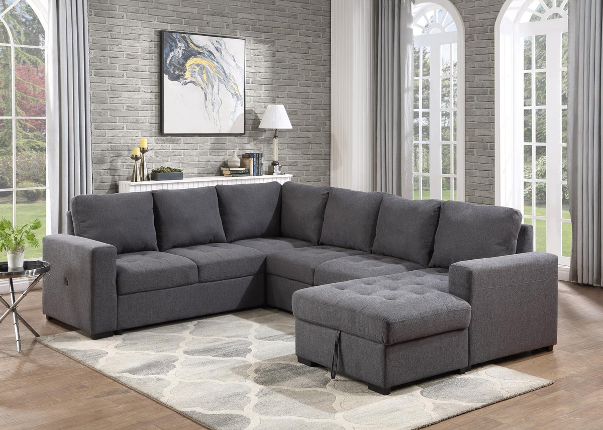 Gray 3-Piece Sectional