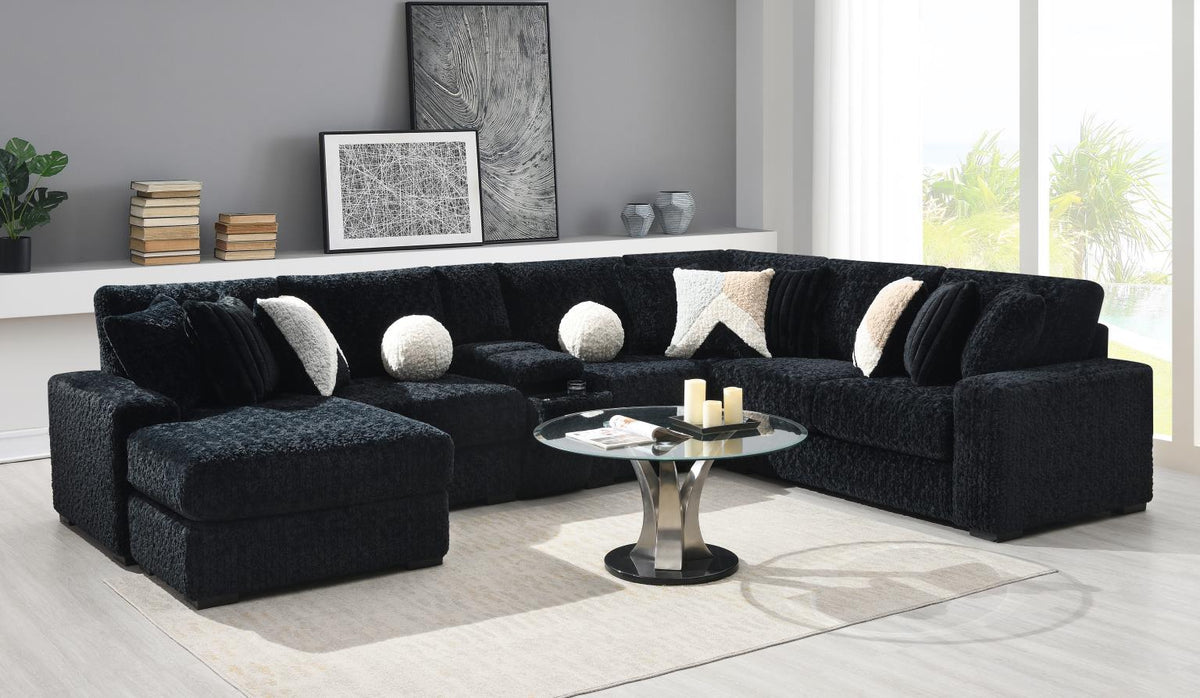 Black Corduroy Armless Chair