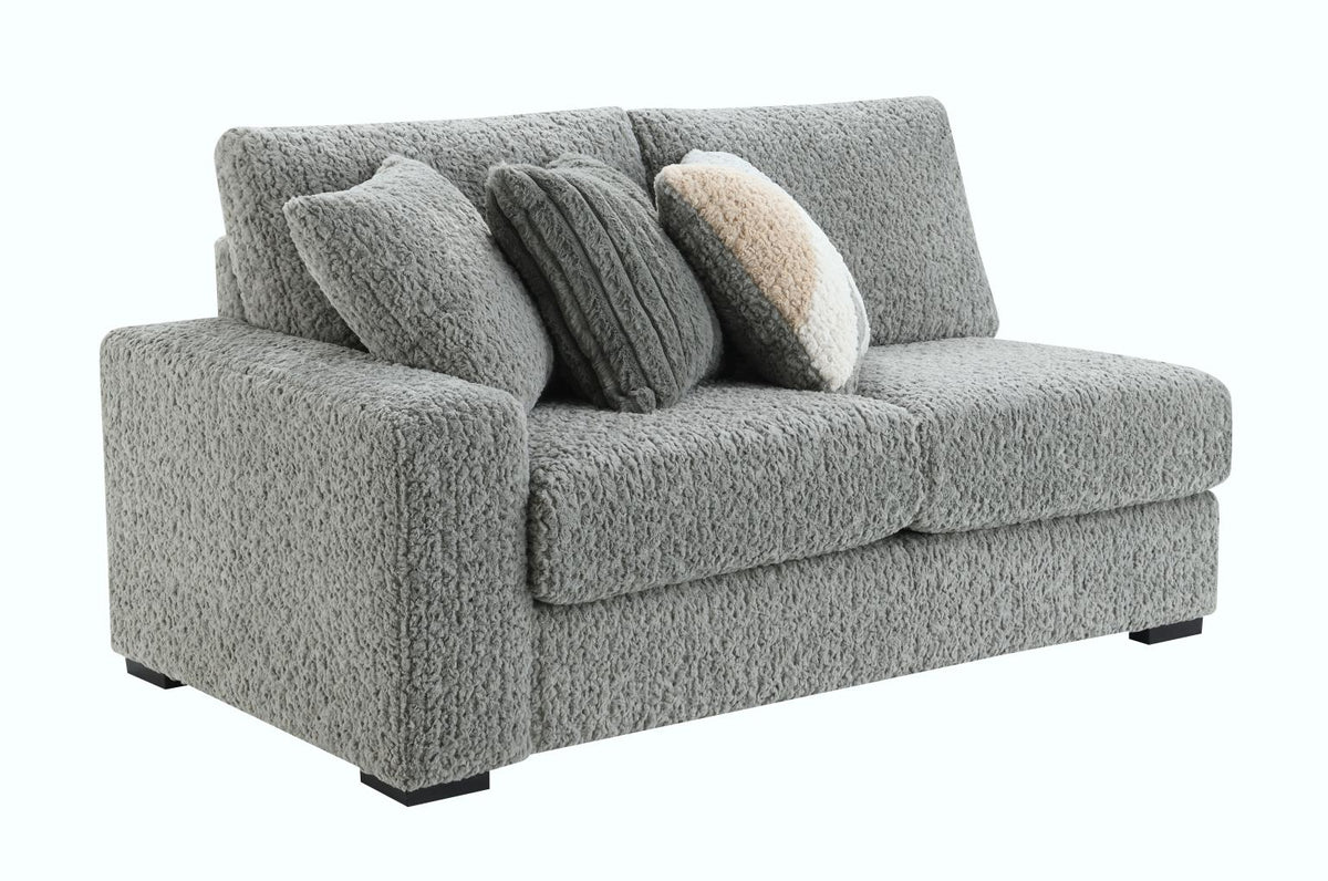 Gray Corduroy Loveseat