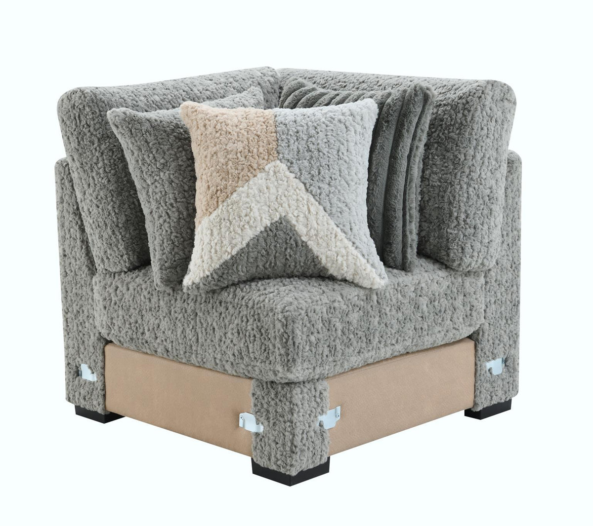 Gray Corduroy Wedge