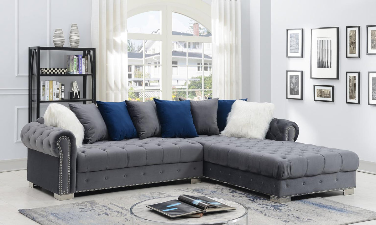 Dark Gray 2-Piece Sectional