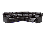 Brown 3-Piece Power Reclining Sectional