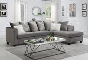 Silver 2-Piece Sectional