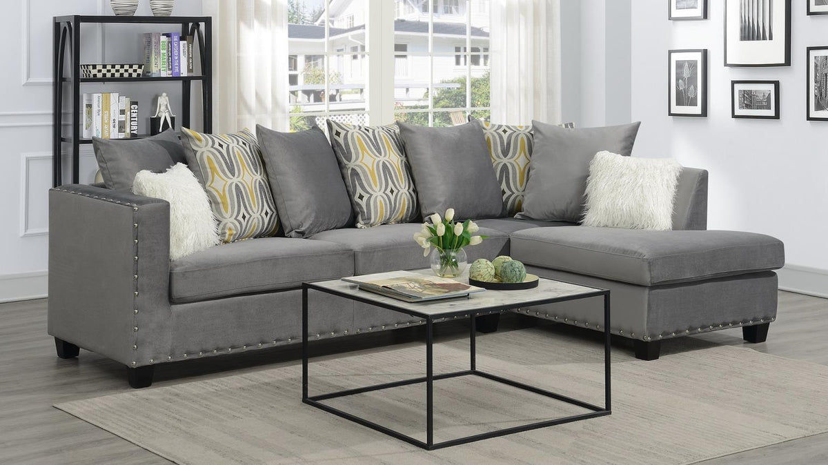Gray 2-Piece Sectional