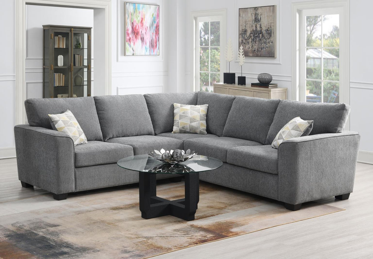 Gray 2-Piece Sectional