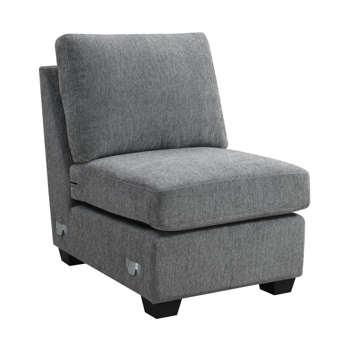 Gray Armless Chair