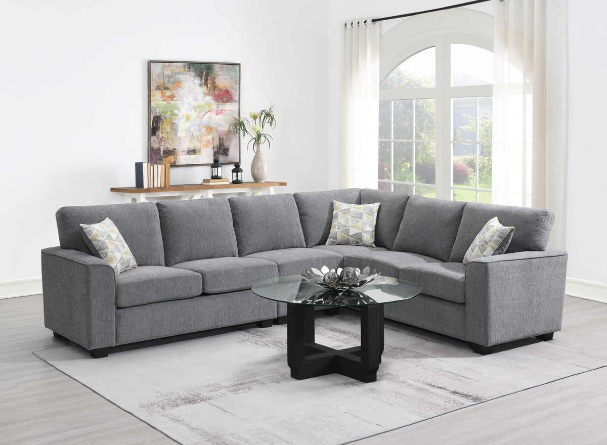 Gray Armless Chair