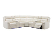 White 3-Piece Power Reclining Sectional