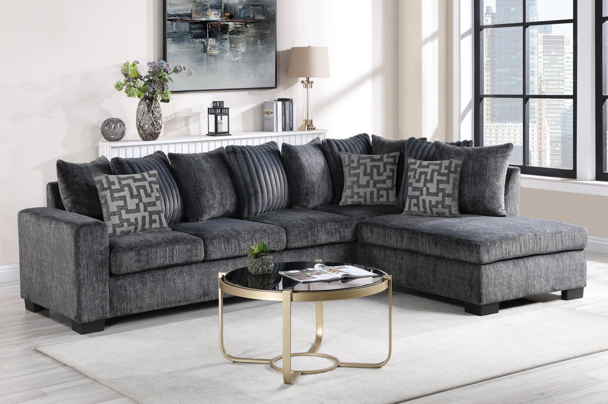 Charcoal 2-Piece Sectional