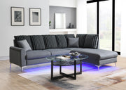 Gray LED 2-Piece Sectional