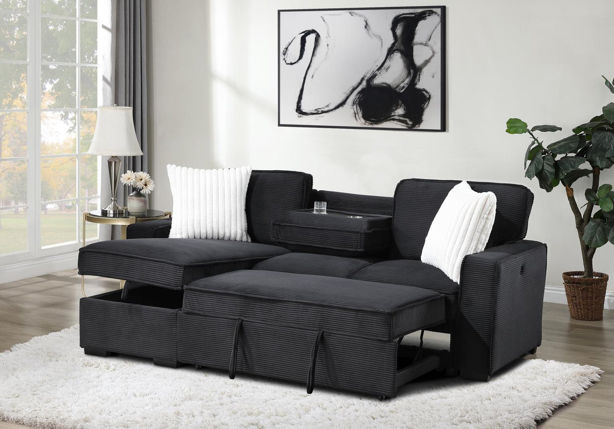 Black Sofa Chaise Sectional