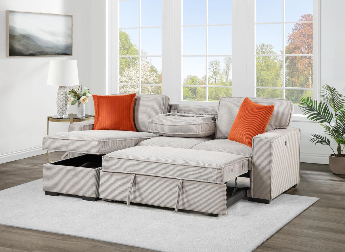 Light Brown Sofa Chaise Sectional
