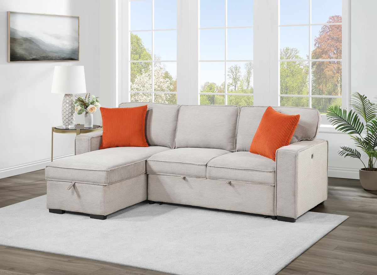 Light Brown Sofa Chaise Sectional