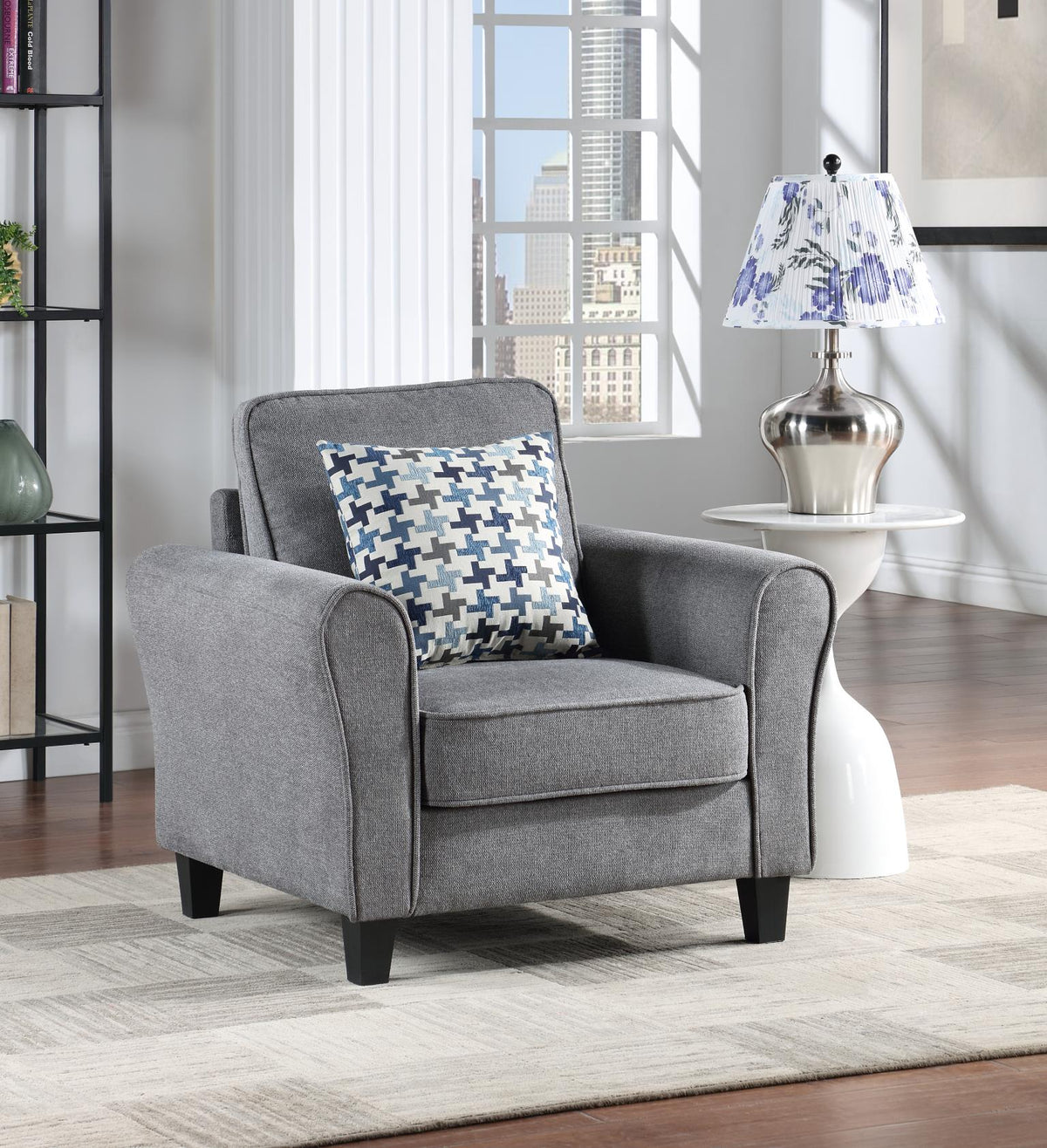 Dark Gray 2-Piece Living Room Set