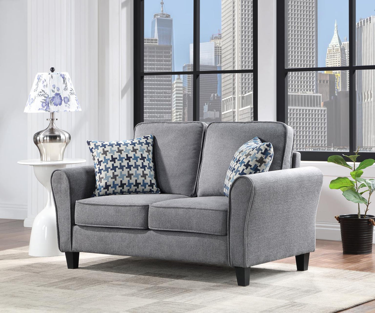 Dark Gray 2-Piece Living Room Set