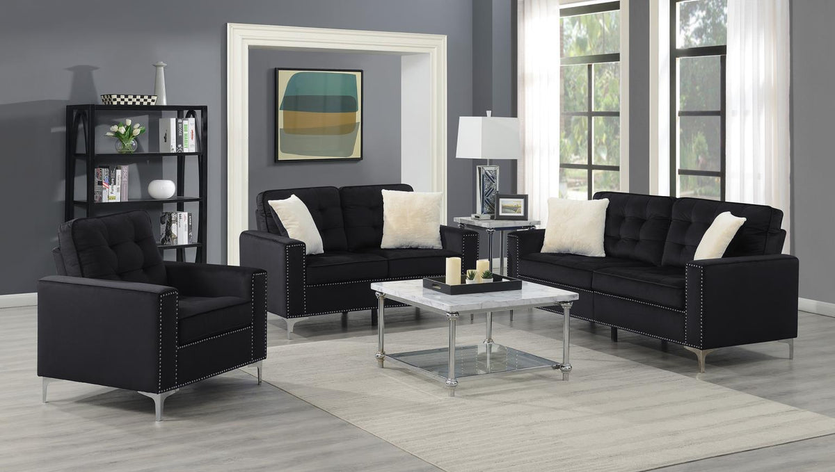 Black Velvet Chair