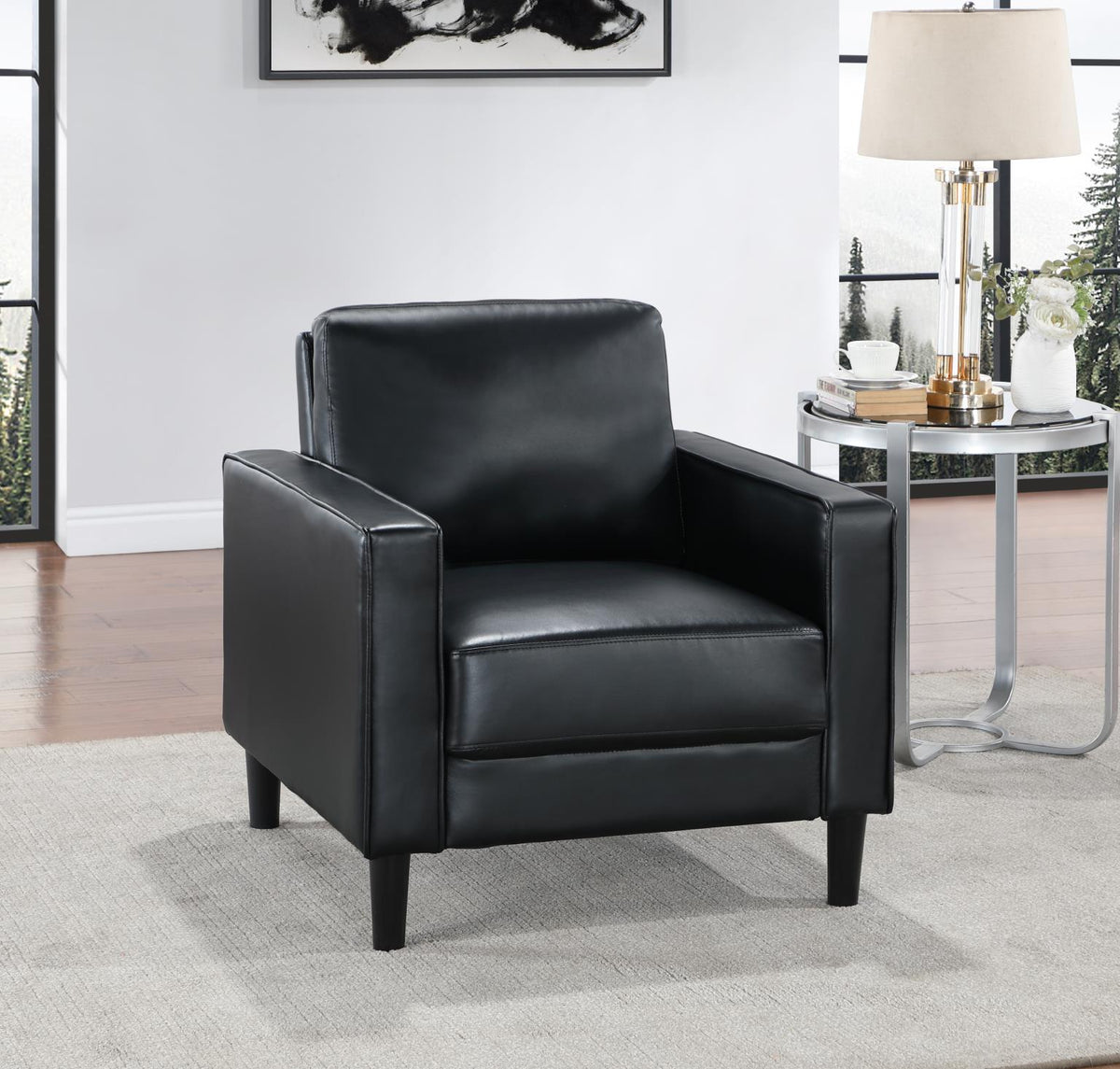 Black PU Chair