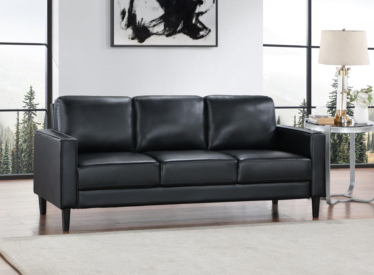 Black PU Sofa