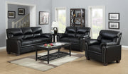 Black Sofa with Nailhead