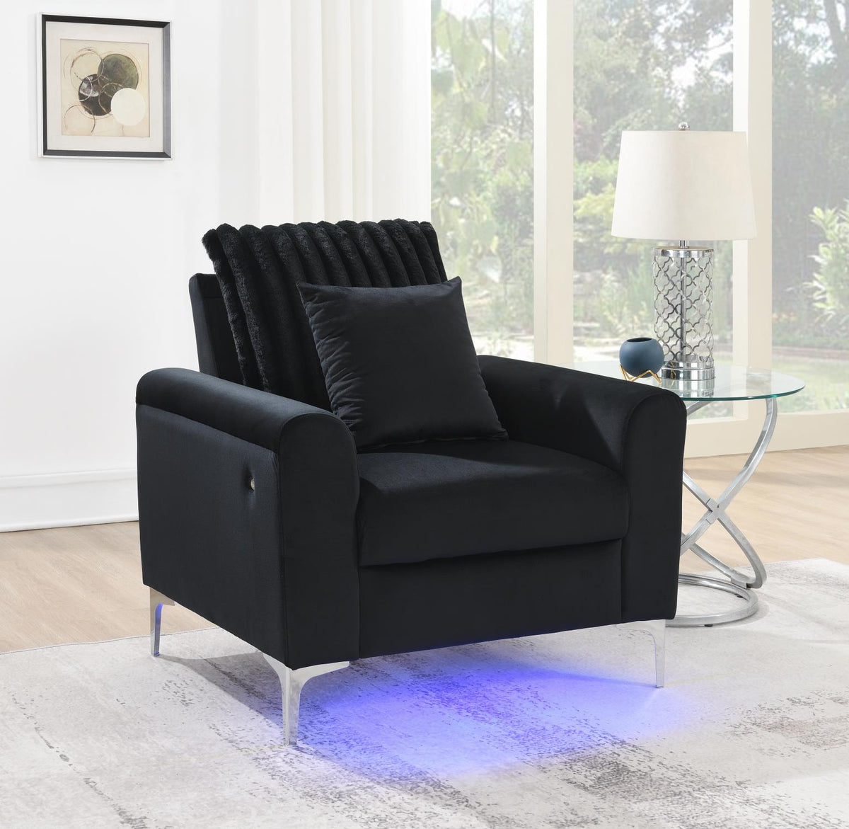 Black 2-Piece Living Room Set U480