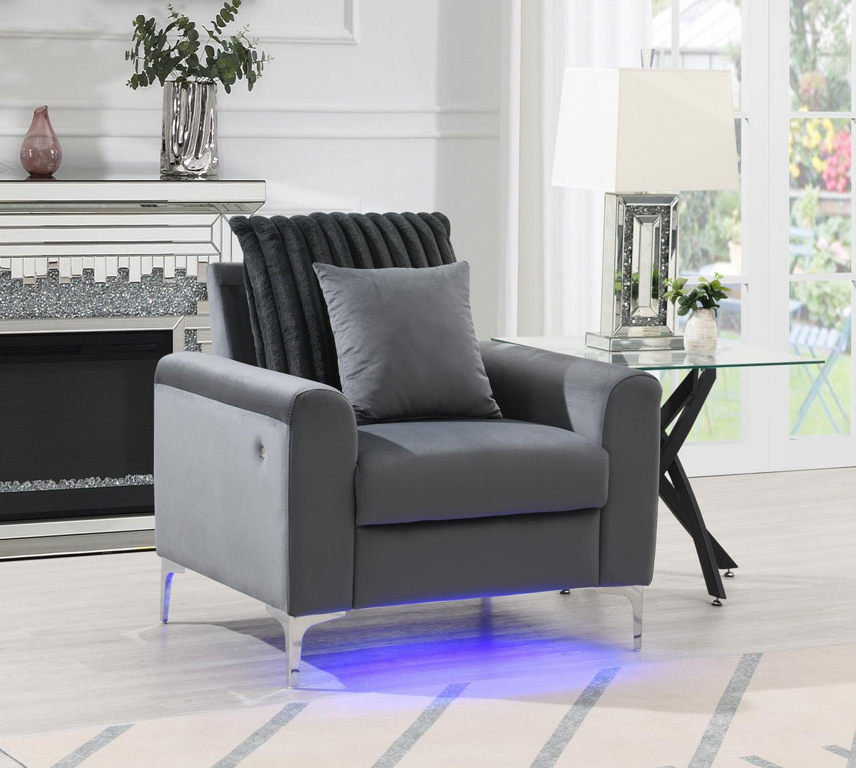 Gray 2-Piece Living Room Set U481