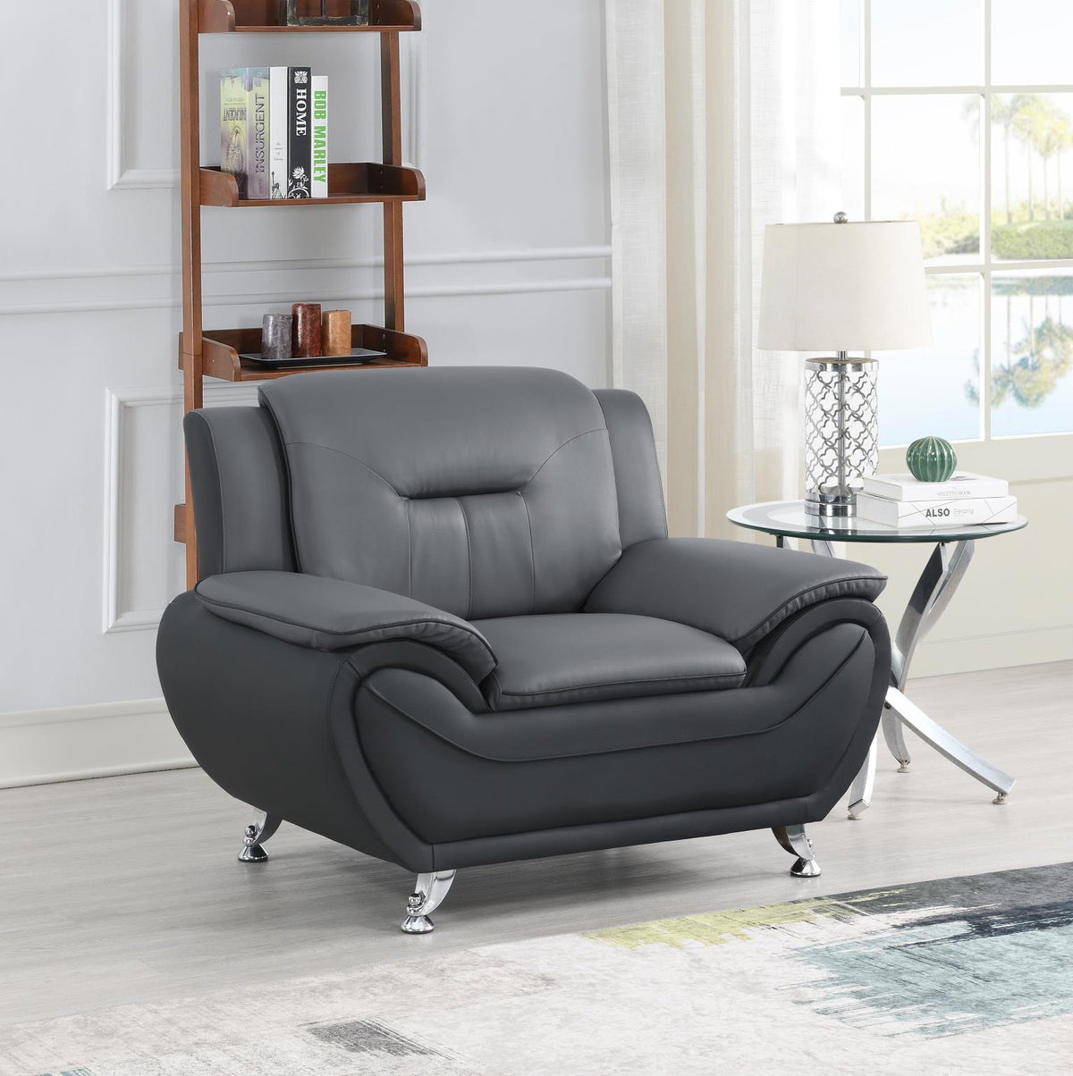 Gray PU Chair