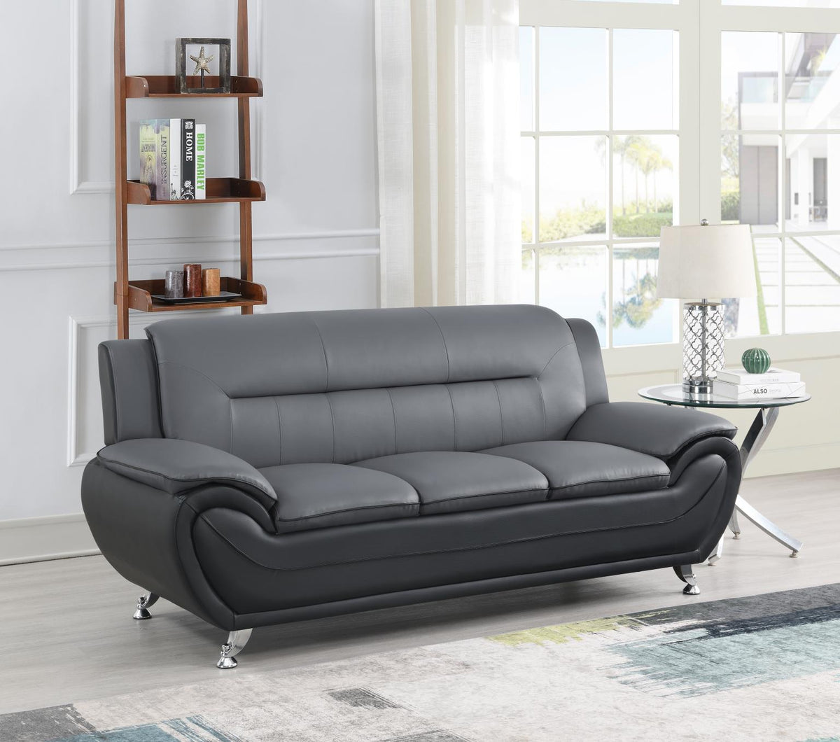 Gray PU Sofa