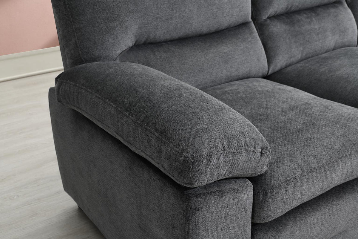 Charcoal Gray 3-Piece Living Room Set