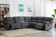 Gray 3-Piece Motion Sectional