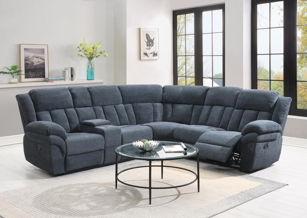 Gray Motion 3-Piece Sectional