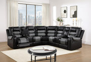 Black/Gray Motion 3-Piece Sectional