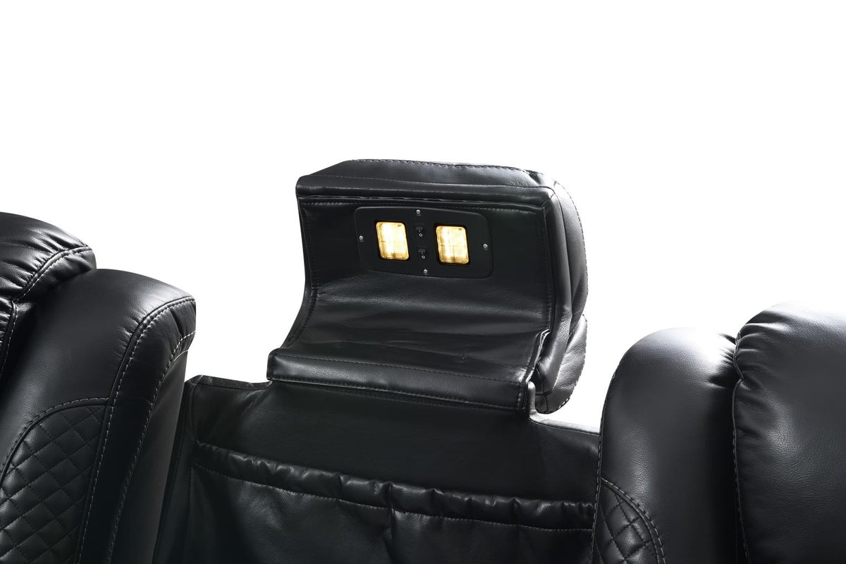 Black Power Reclining 2-Piece Living Room Set