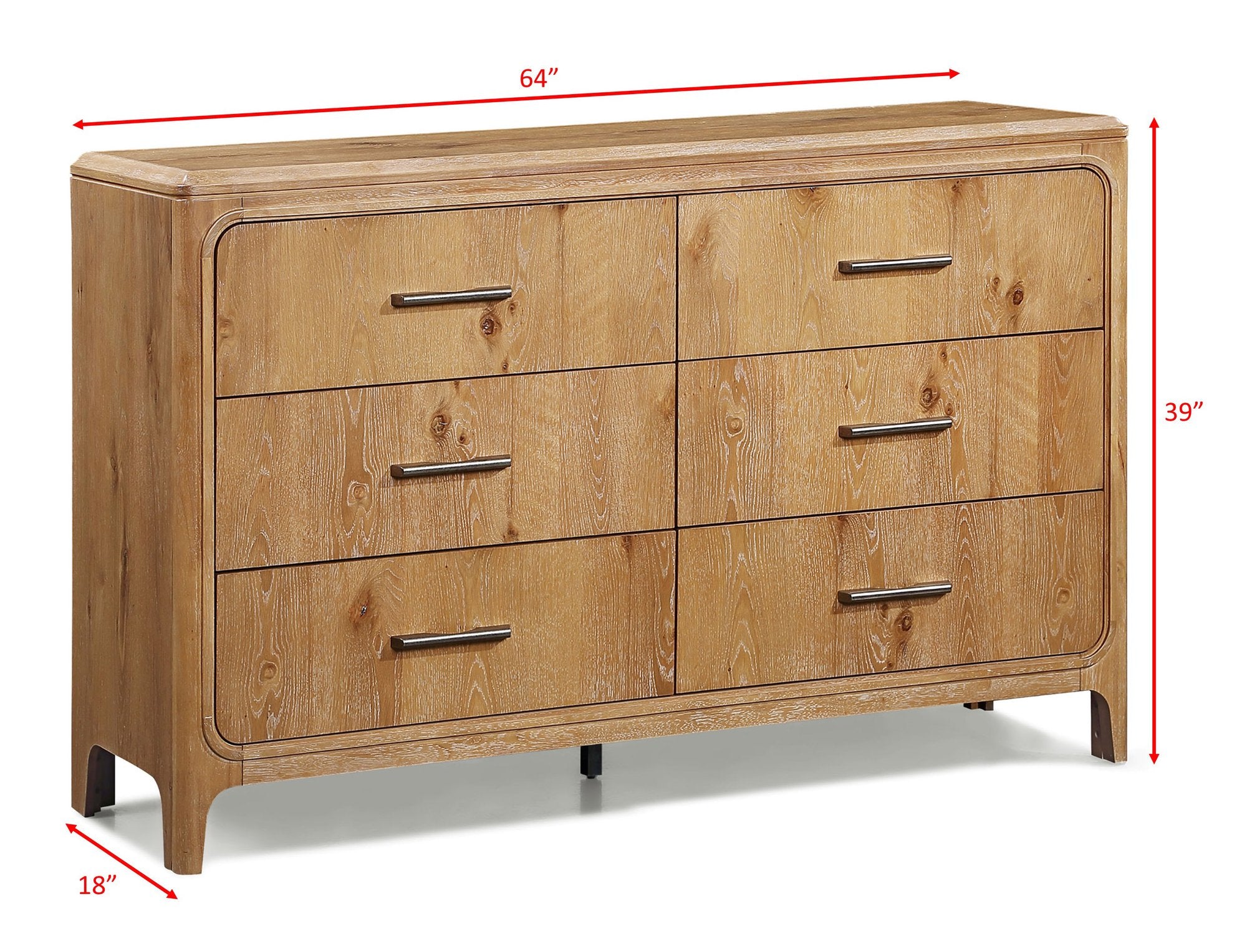 WESTCOTT DRESSER TOP-CERUSEDNATURAL