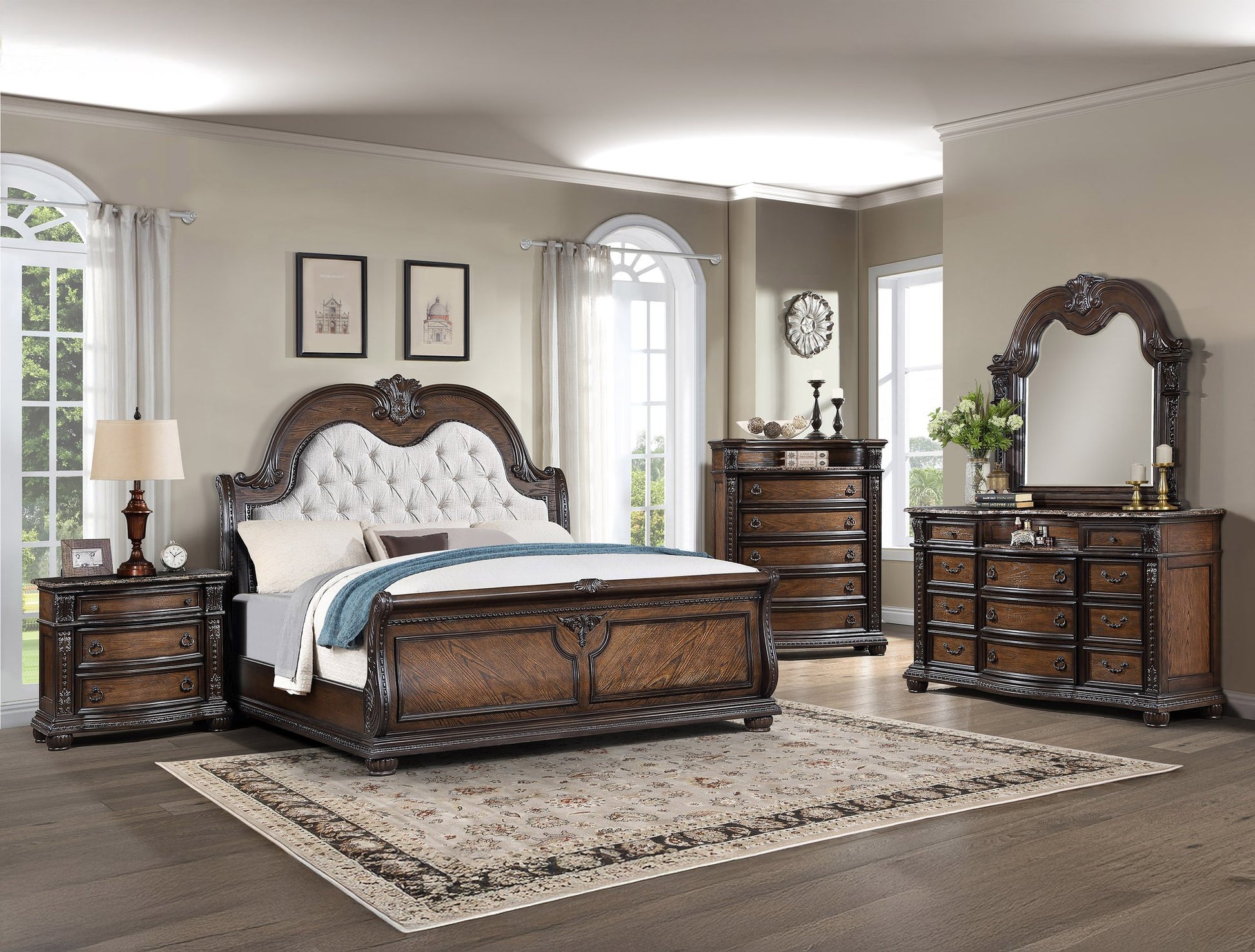 STANLEY K HEADBORAD-COFFEE BROWN