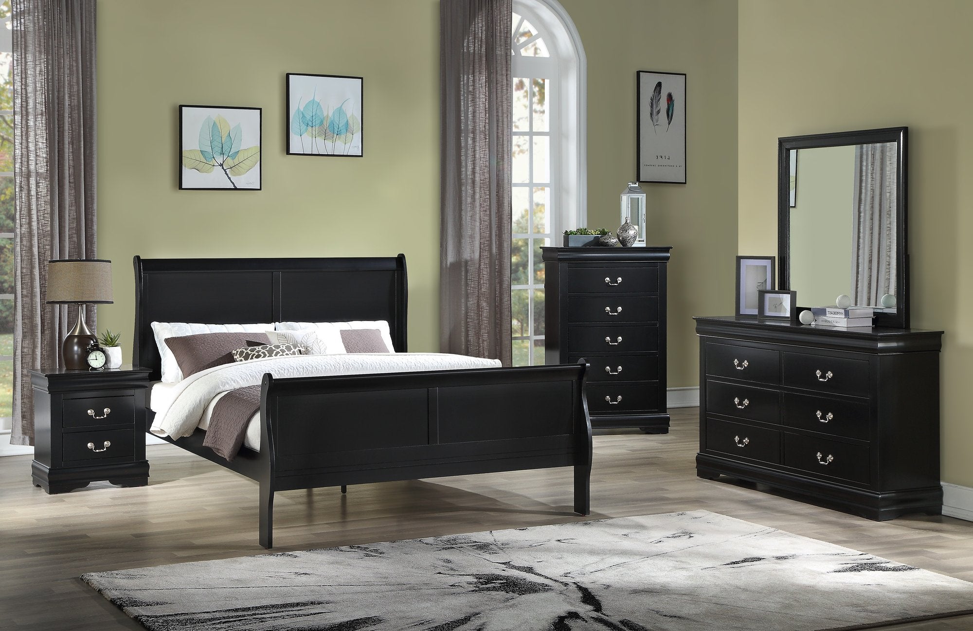 LOUIS PHILIP DRESSER TOP BLACK
