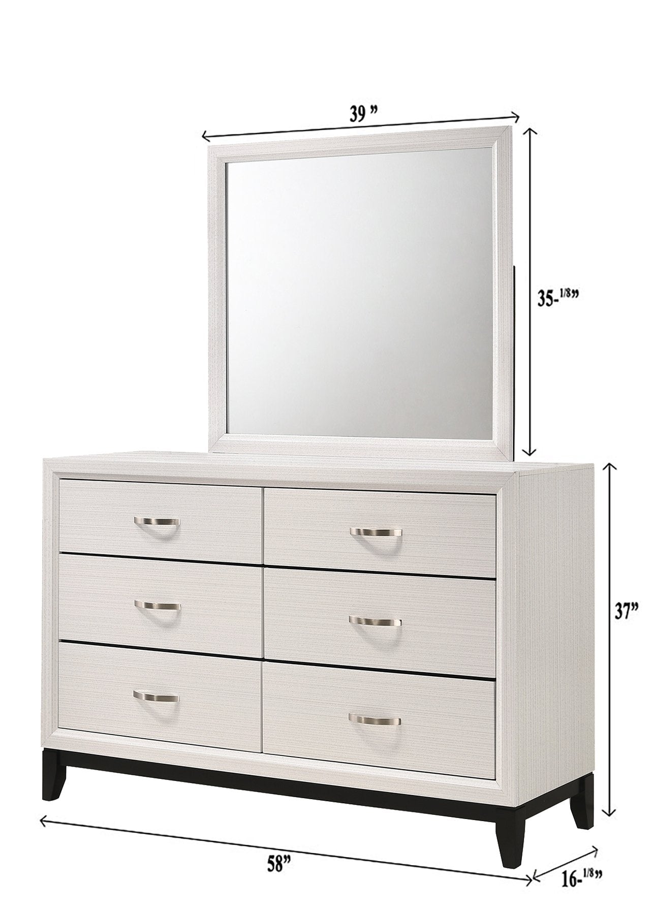 AKERSON DRESSER TOP CHALK