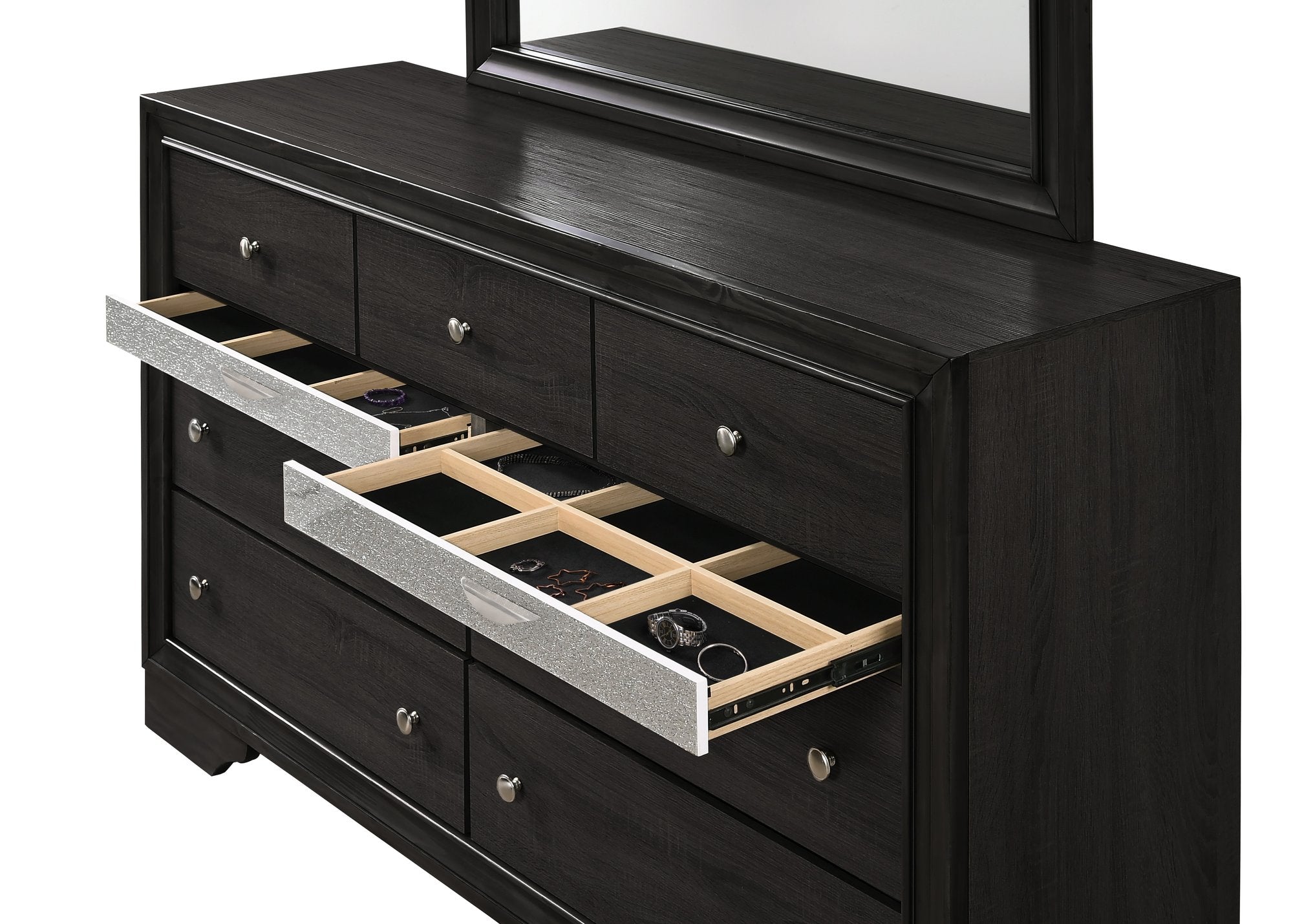 REGATA DRESSER TOP BLACK/SILVER