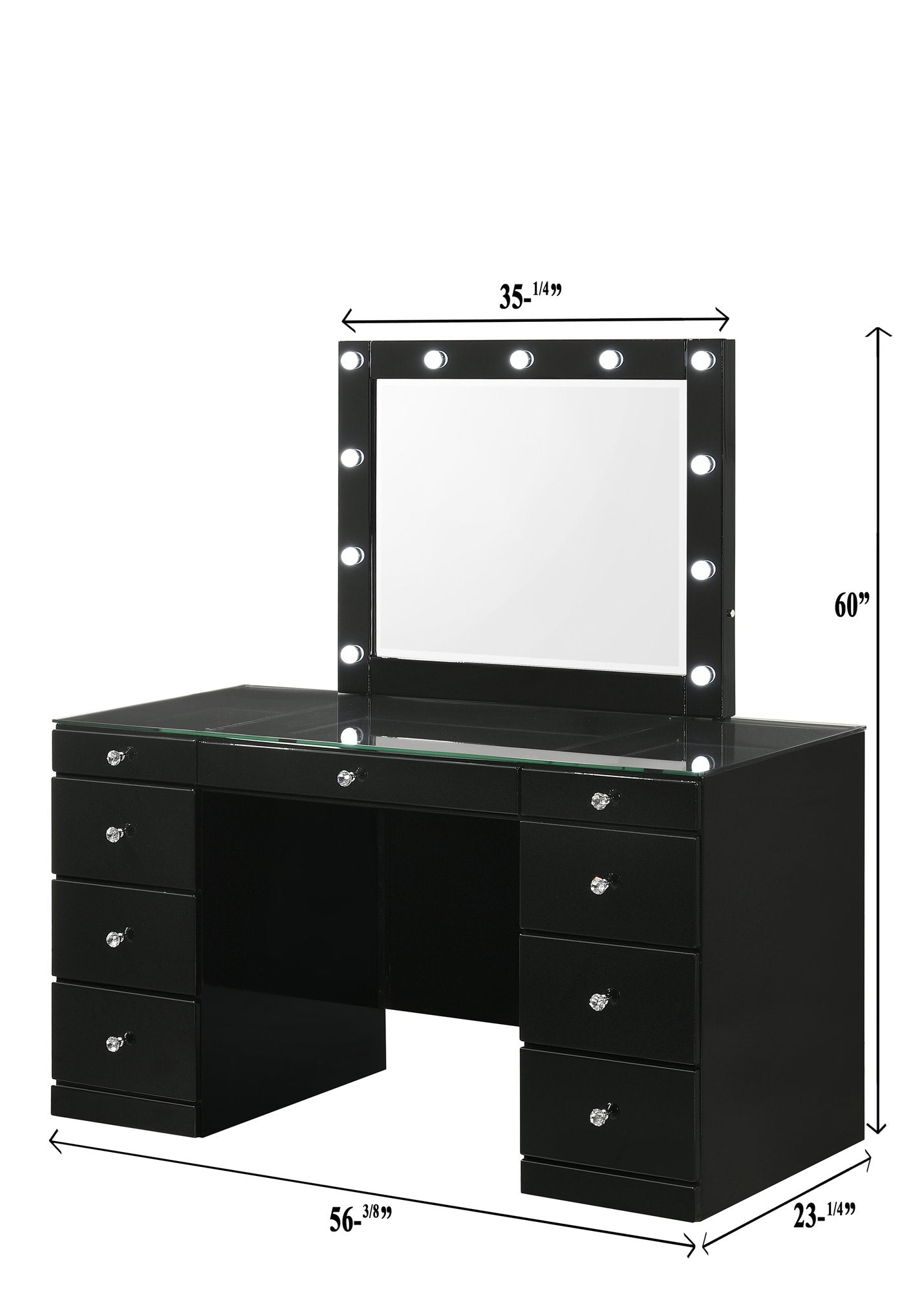 AVERY VANITY TOP BLACK
