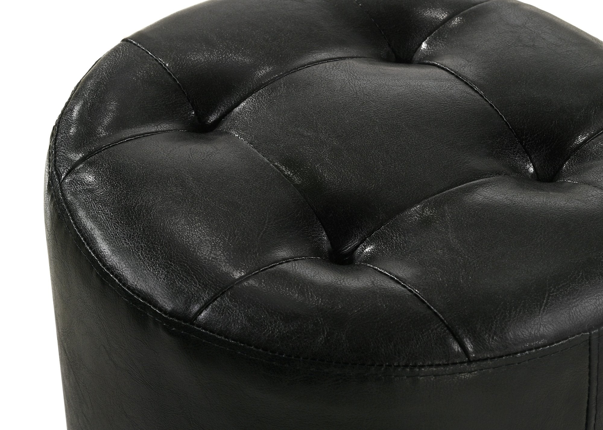 MORGAN ROUND SWIVEL STOOL BLACK