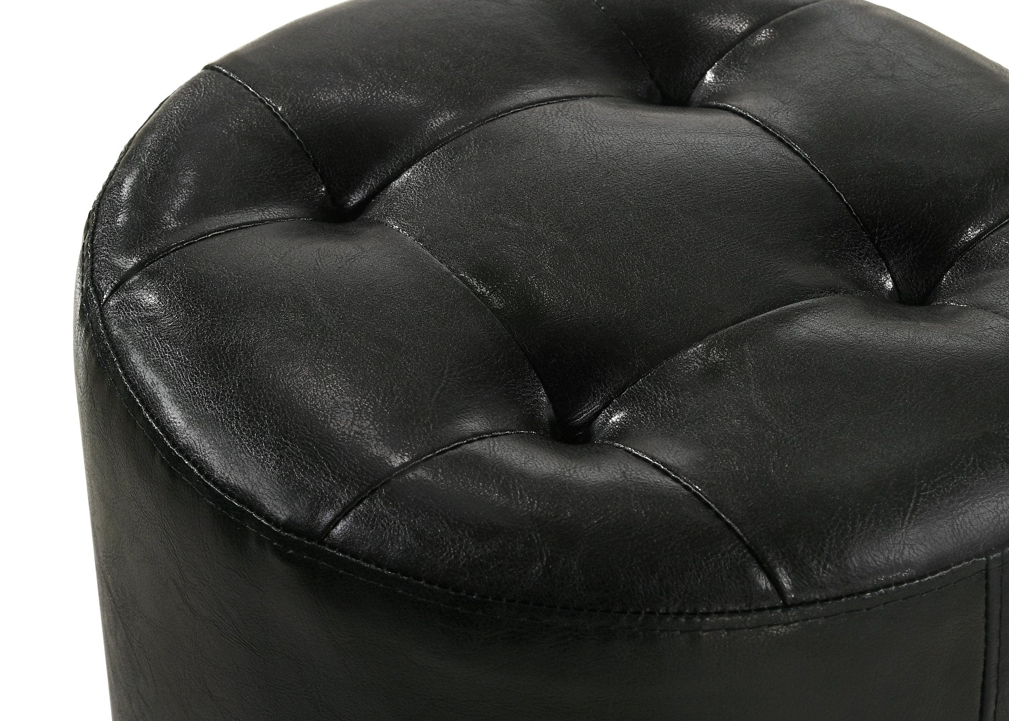 MORGAN ROUND SWIVEL STOOL BLACK