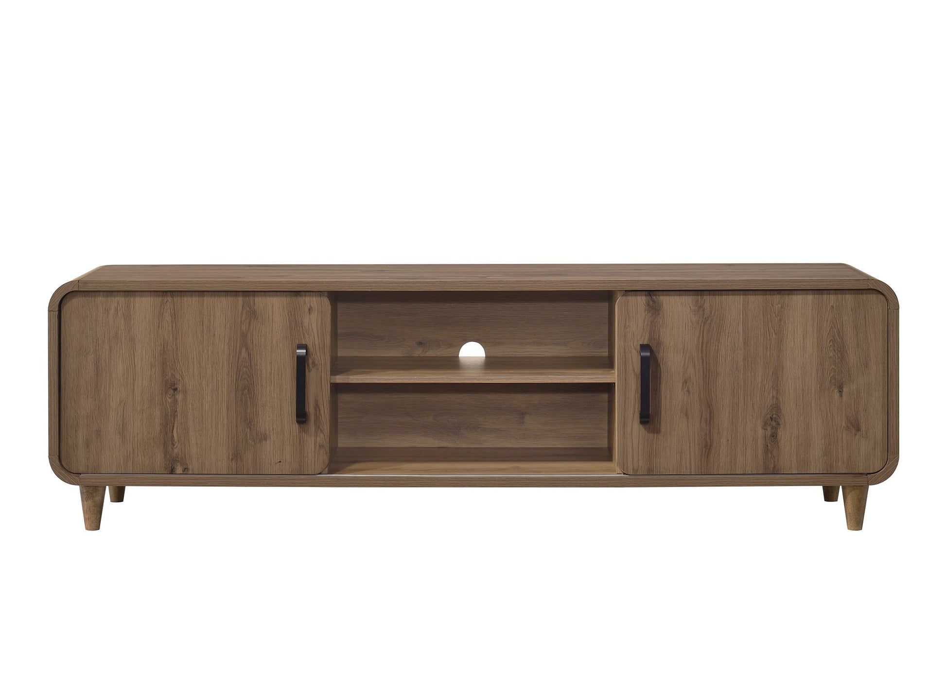 NYOMI TV STAND - LIGHT BROWN